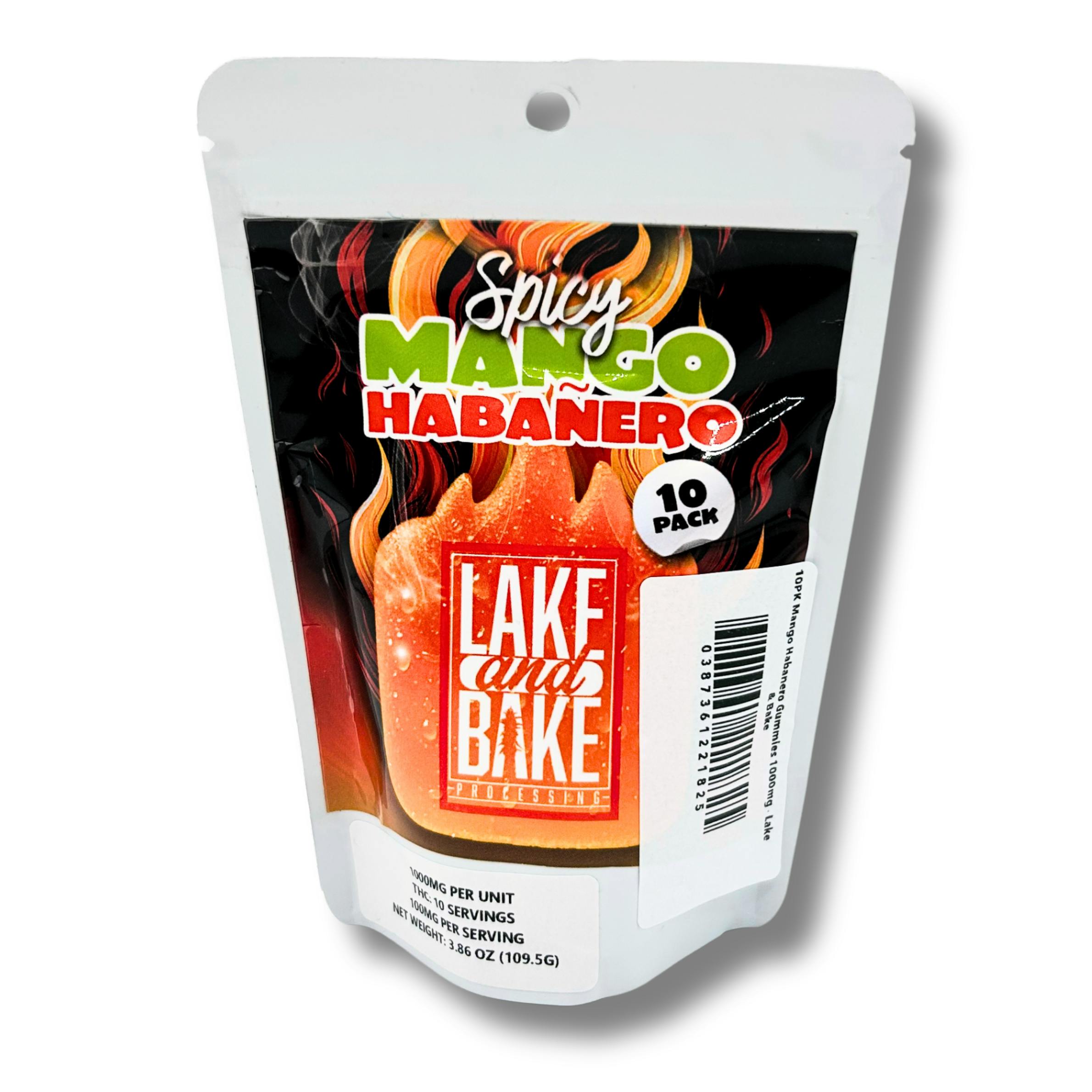 Lake and Bake - 10PK Mango Habanero Gummies - 1000mg