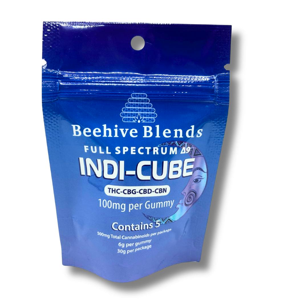 Beehive Blends - CBD Indi-Cube Full Spectrum Gummies - 5 pack