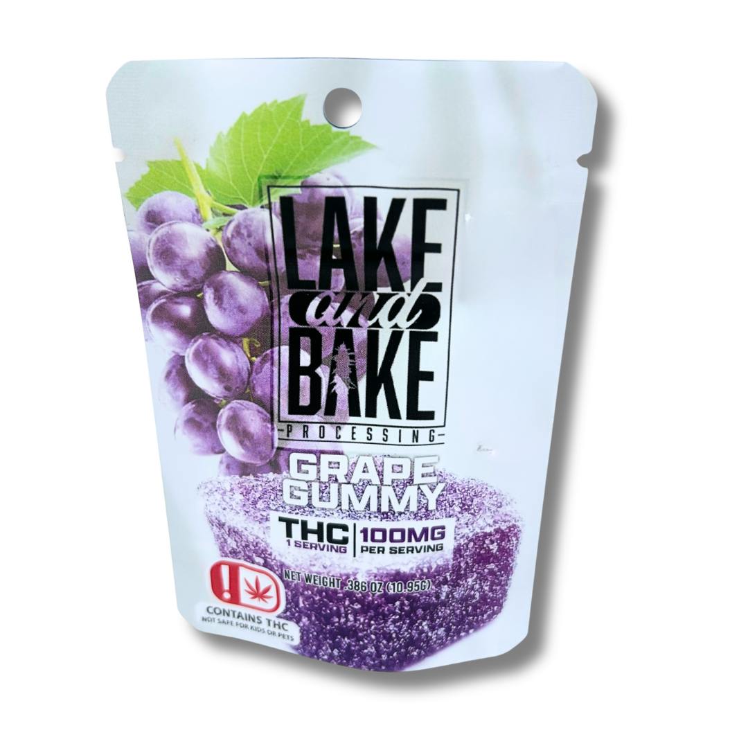 Lake and Bake - 100mg Single Gummy - Grape