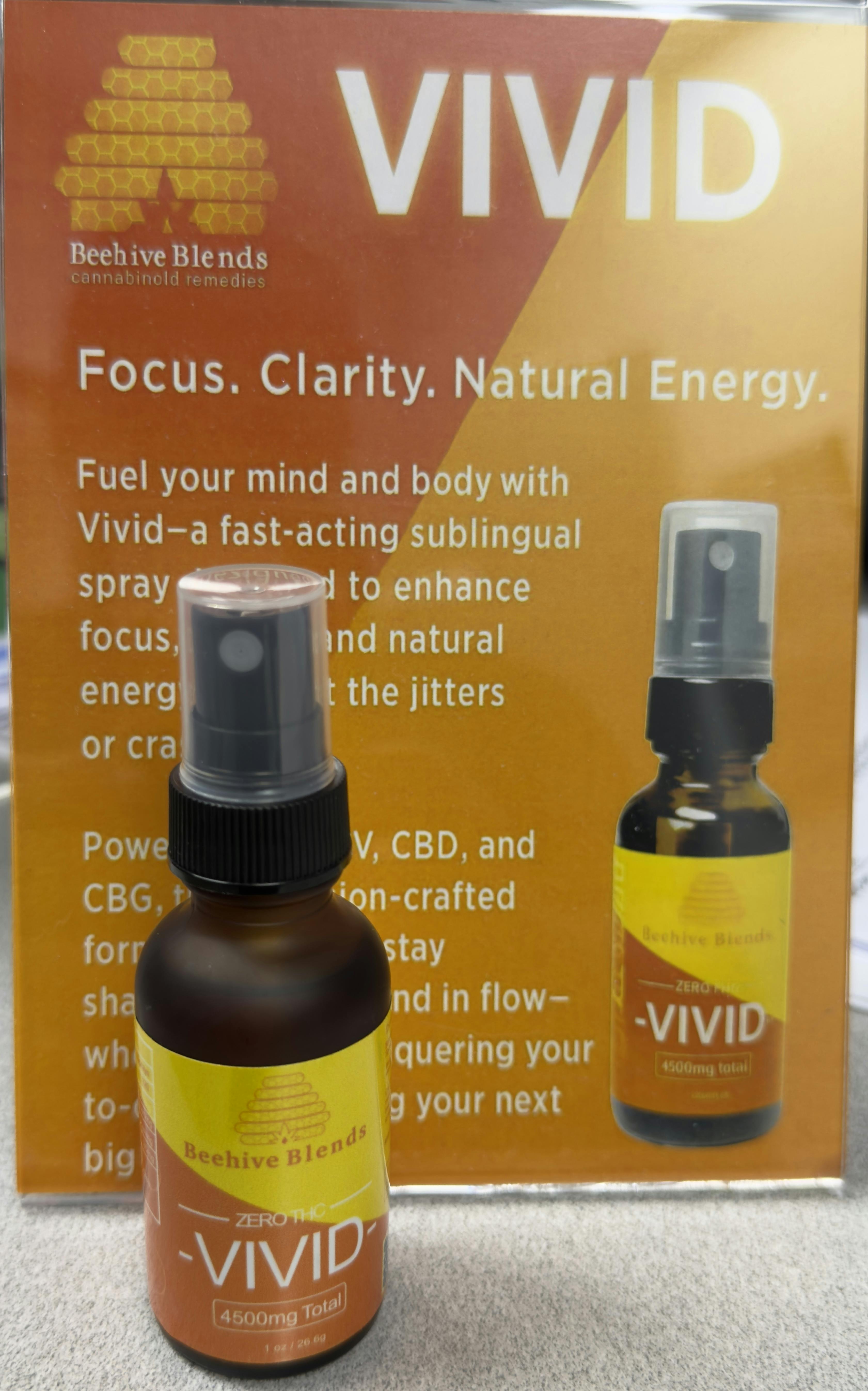 Beehive Blends - CBD Vivid Oral Spray (Focus/Energy) Tincture