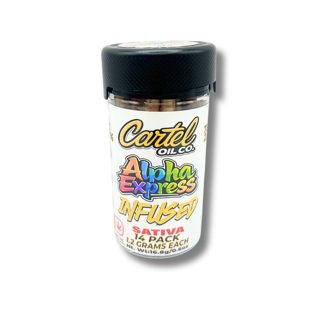 Cartel Oil Co | Infused Pre-Roll Bundle | Sativa | Alpha Express | 16.8g