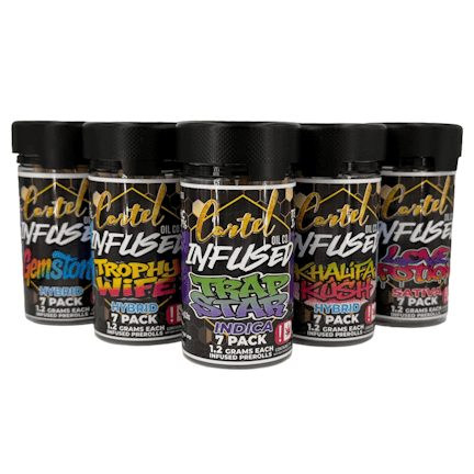 Cartel Oil Co | Infused Pre-Roll Bundle | Sativa | Strawberry Blue | 8.4g