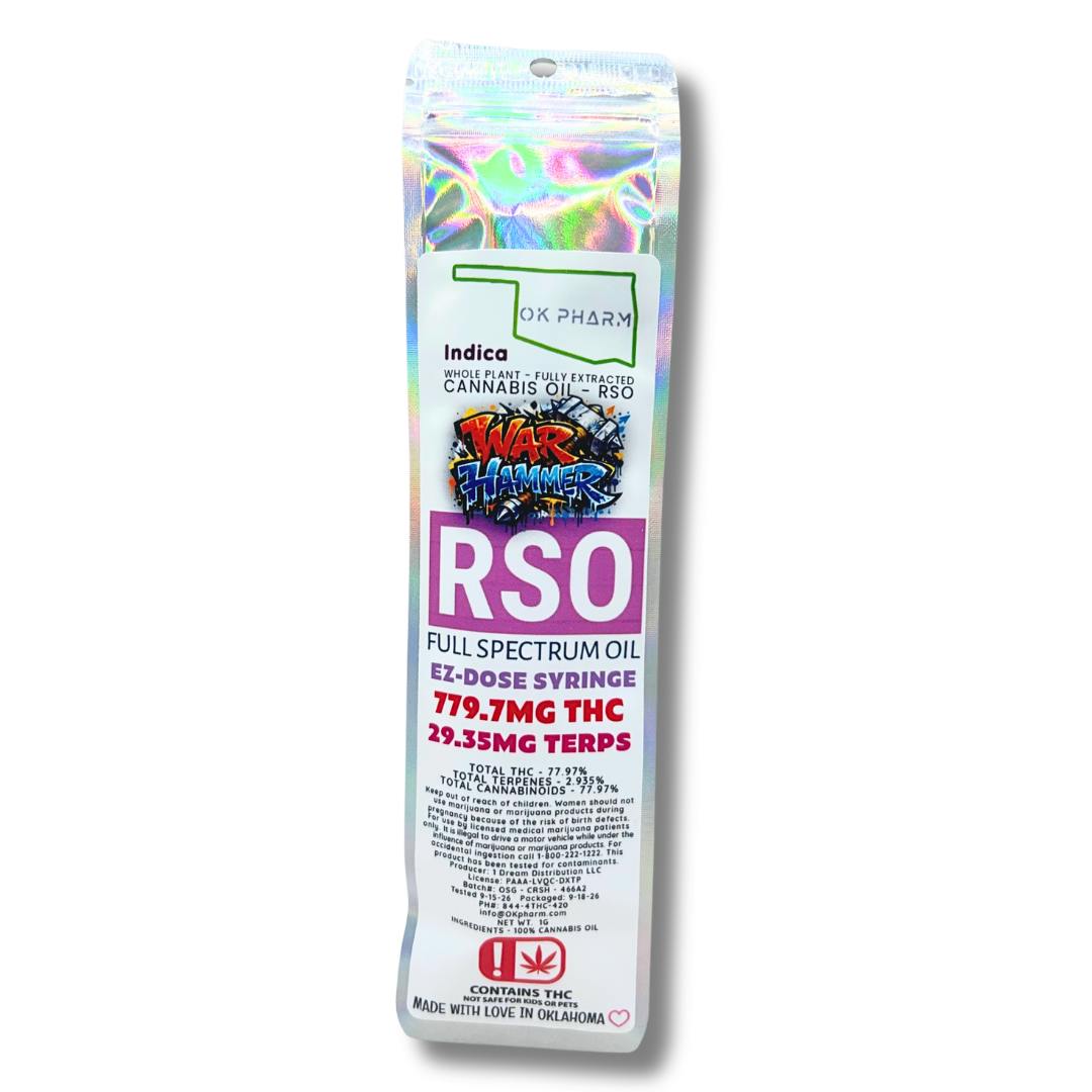 OK PHARM - RSO - WAR HAMMER - 1G - INDICA