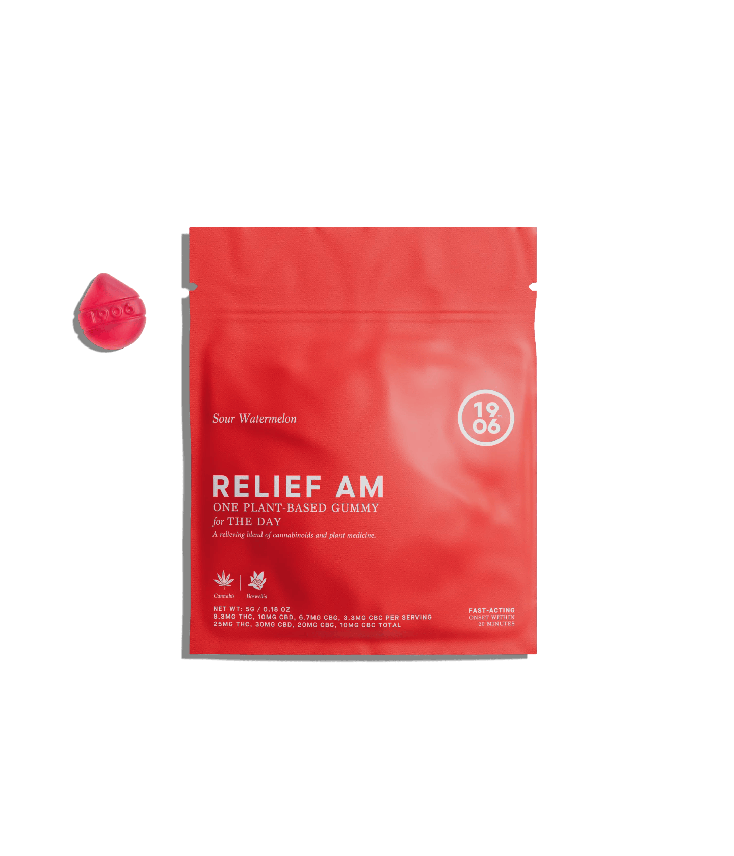 1906 - Relief AM Gummy 1pk - 25mg