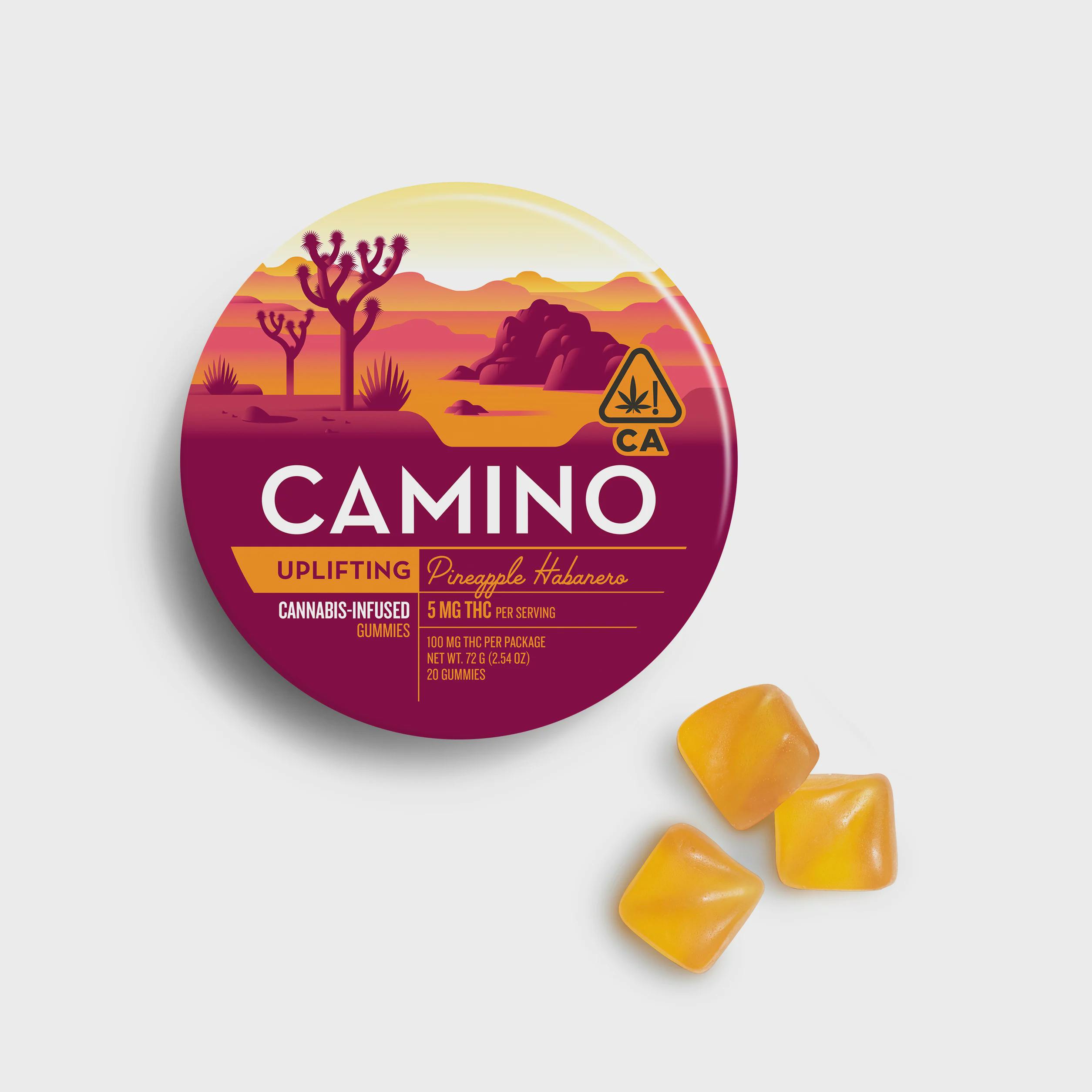 Camino - Pineapple Habanero (Uplifting) Gummies 20pk - 100mg
