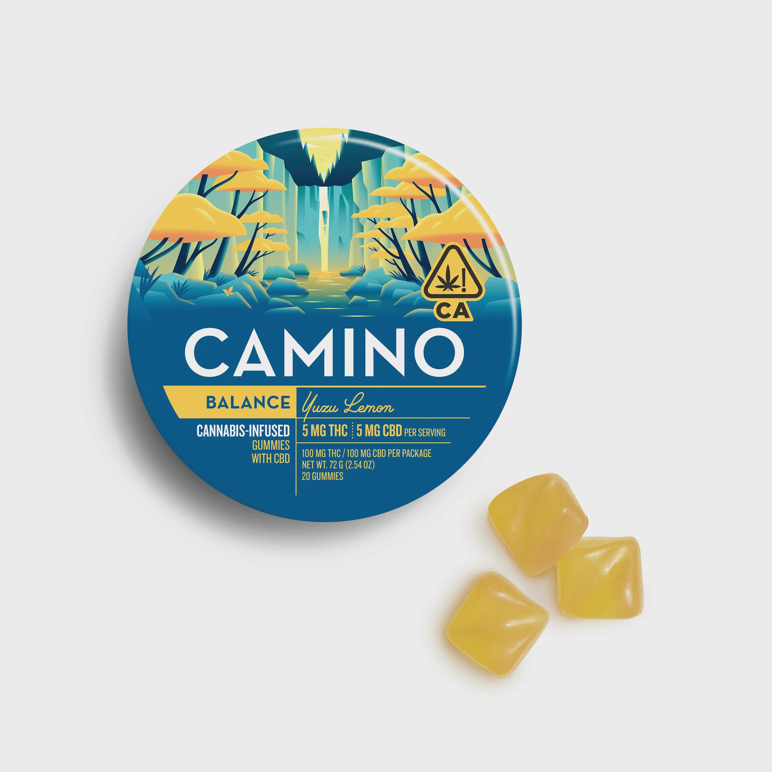 Camino - Yuzu Lemon Balance Gummies 20pk - 100mg