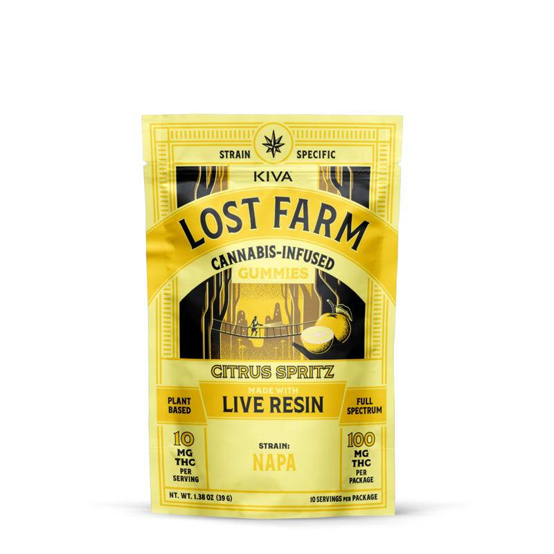 Lost Farm - Citrus Spritz x Napa Live Resin Gummies 10 pk - 100 mg