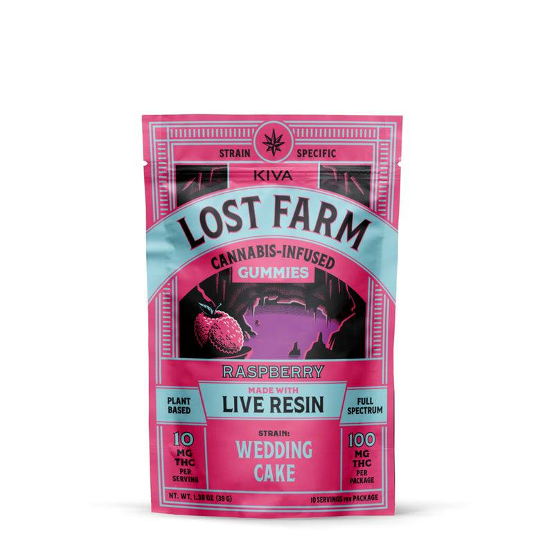Lost Farm - Raspberry X WeddingCake Live Resin Gummies 10 pk - 100 mg