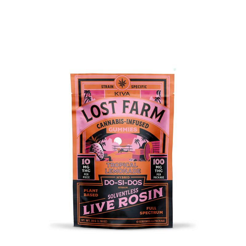Lost Farm - Tropical Lemonade X Dos-Si-Dos Live Rosin Gummies 10pk - 100mg
