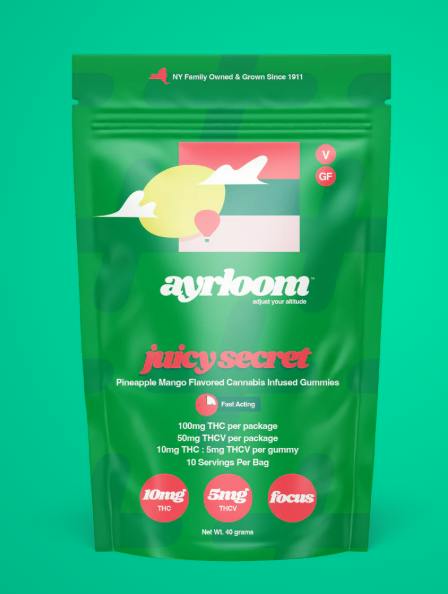 Ayrloom - Juicy Secret Watermelon Up 2:1 THC:THCV Gummies 10pk - 100mg