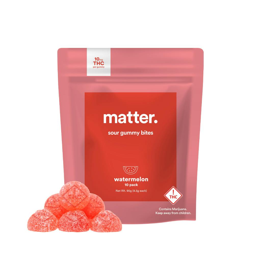 Matter - Watermelon Sour Gummies 1:0 (THC:CBD) 10 pk - 100mg