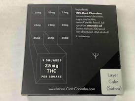 Maine Craft Cannabis Dark Chocolate Layer Cake Sativa 225mg