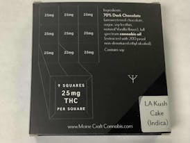 Maine Craft Cannabis Dark Chocolate LA Kush Cake Indica 225mg