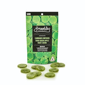 Sour Green Apple Fruit Chews - 100mg THC - ME