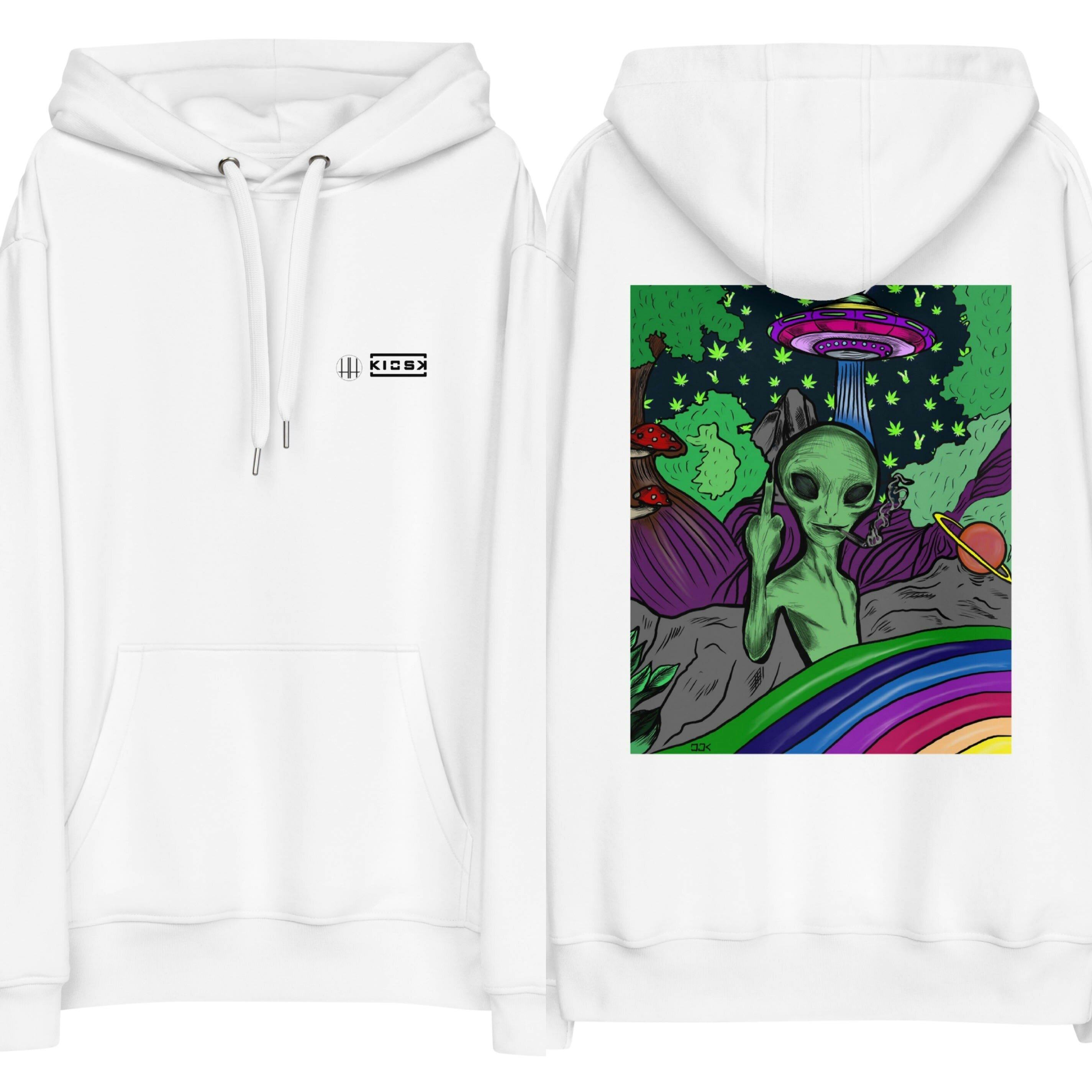 Kiosk Space-Trip Hoodie (Medium)- White