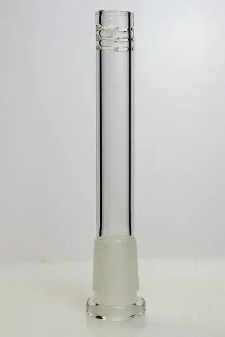 6 Slits Glass Downstem - Glass Downstem (4 3/4 Inches)