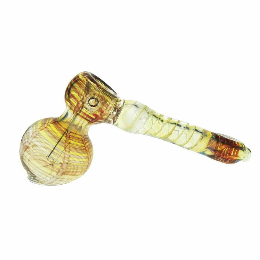 6" Raked Hammer Bubbler with Spiral Mouthpiece