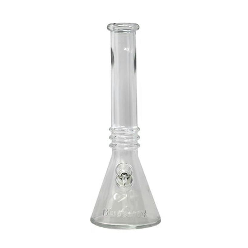 Blueberry - 12" Triple Ring Bong - Clear