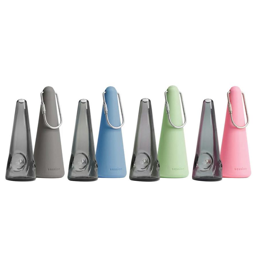 Hand Pipe with Silicone Carry Case & Carabiner by Session Goods