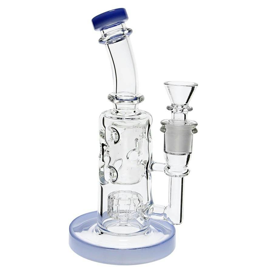 Plain Jane Glass - 8" Swiss Straight Rig - Blue