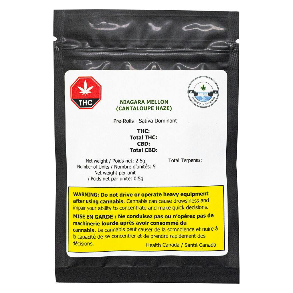 Dykstra Greenhouses - Niagara Mellon Pre-Roll - Sativa - 5x0.5g