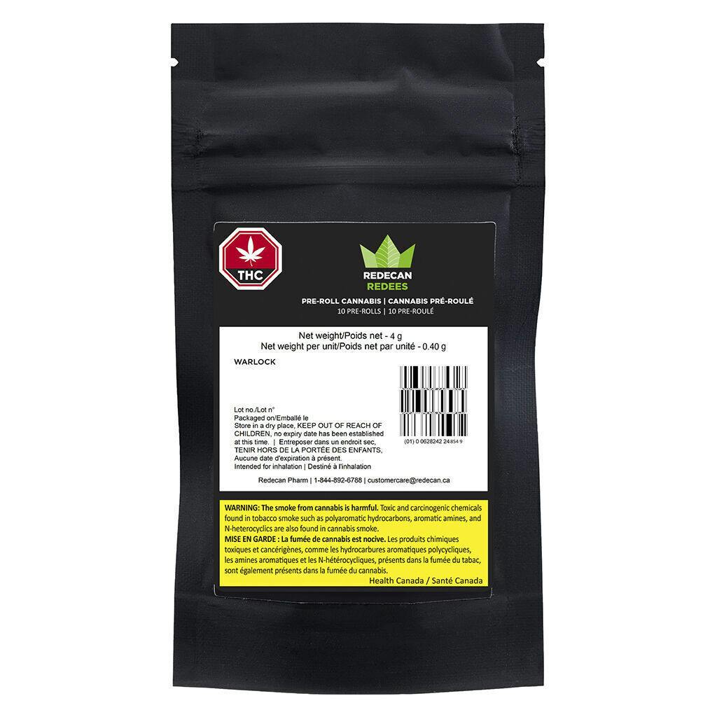 Redecan - Warlock Redees Pre-Roll - Indica - 10x0.4g
