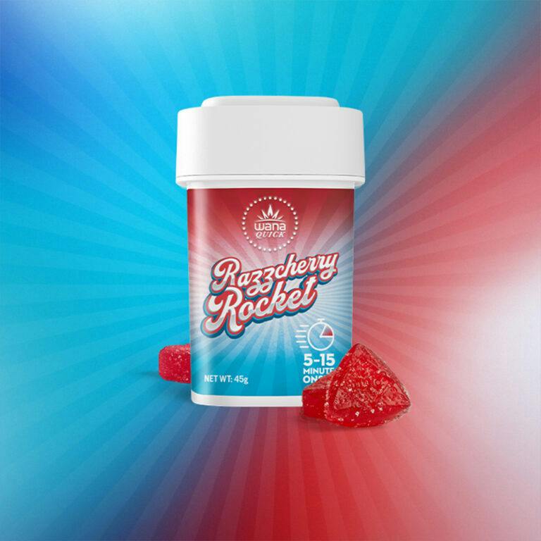 Wana - Razzcherry Rocket Fast-Acting Gummies