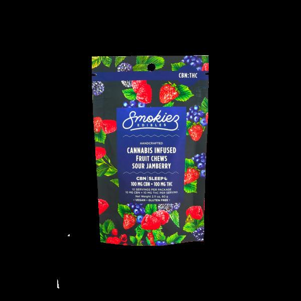 Smokiez - Sour Jamberry Gummies 1:1 THC:CBN