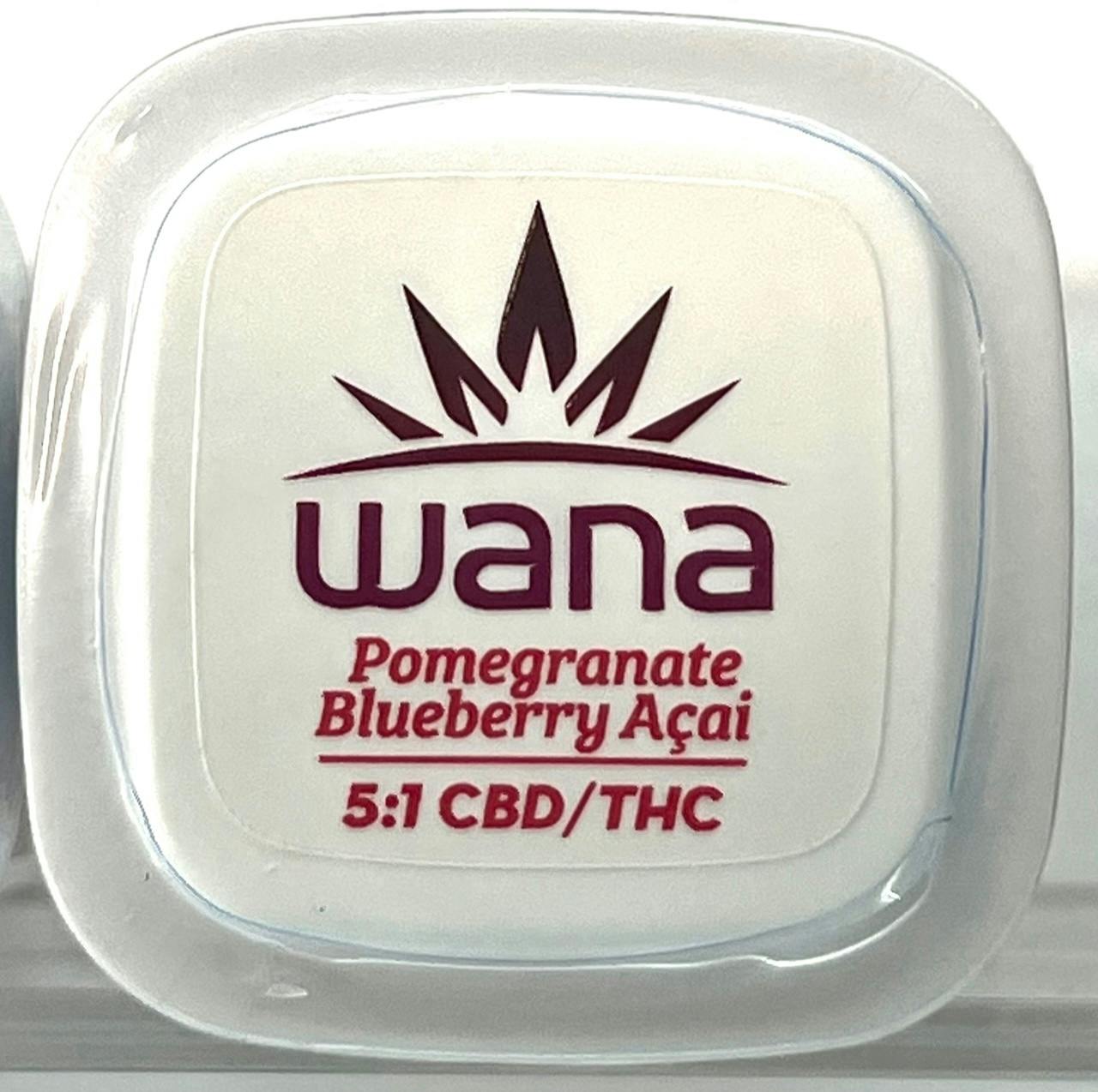 Wana | Pomegranate Blueberry Acai | Sour Gummies | 20pk