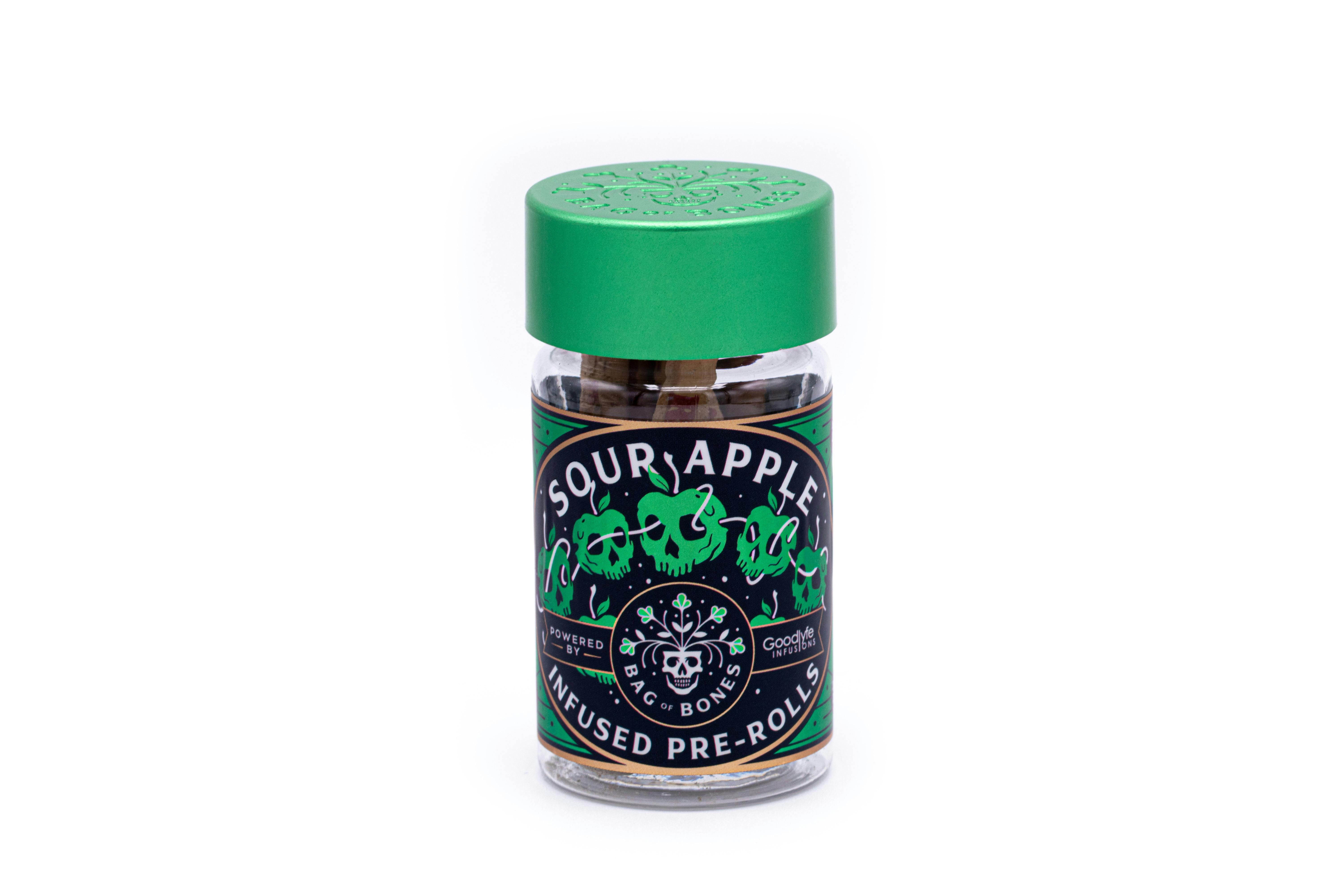 Sour Apple | 5pk Infused Pre-rolls | 0.55g Each cannabis product