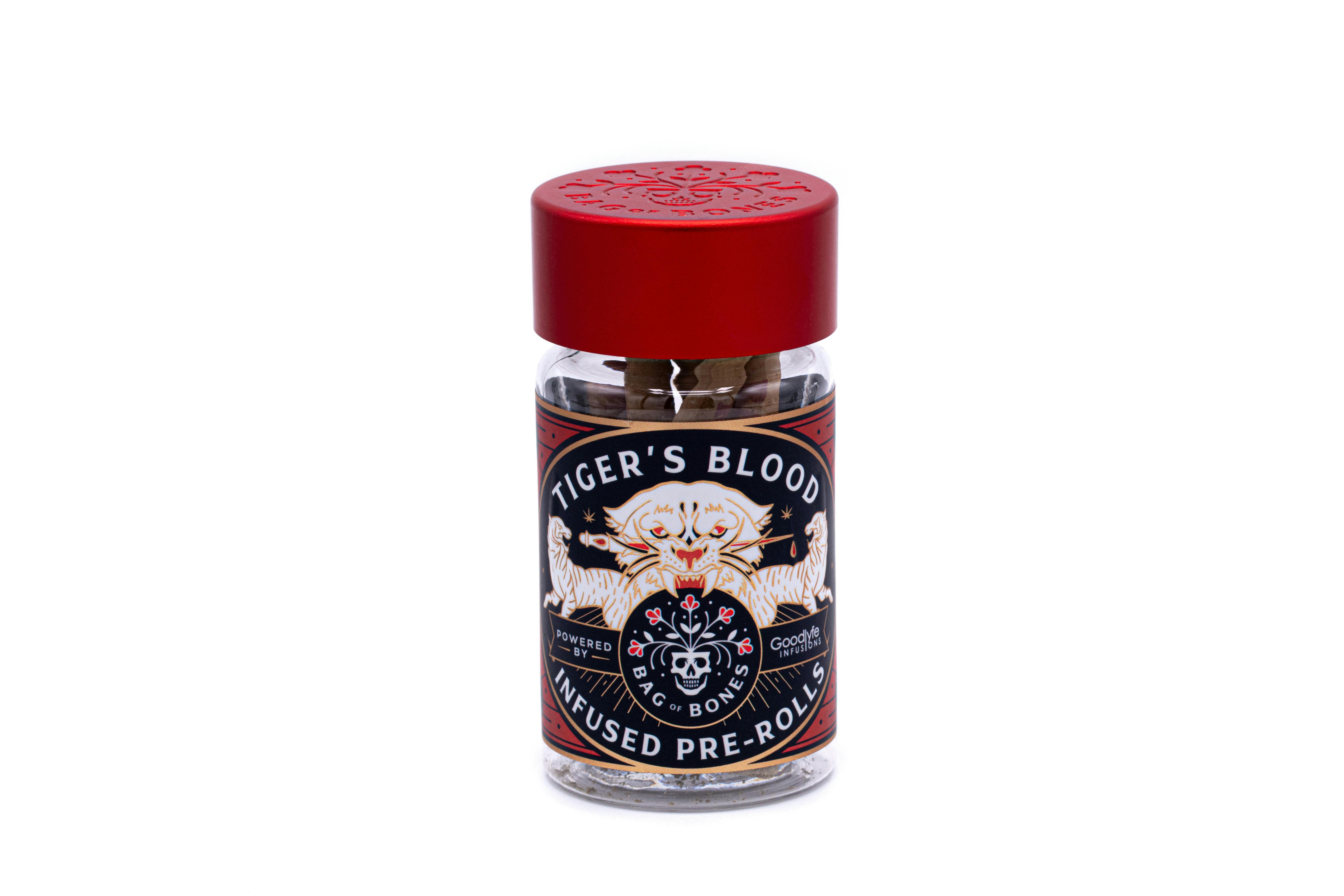 Tigers Blood | 5pk Infused Pre-rolls | 0.55g Each cannabis product