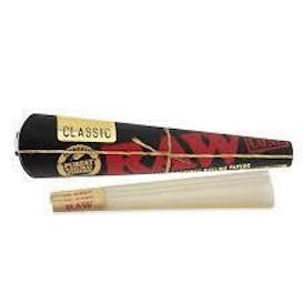 RAW - CONES - 6PK - KING SIZE BLACK