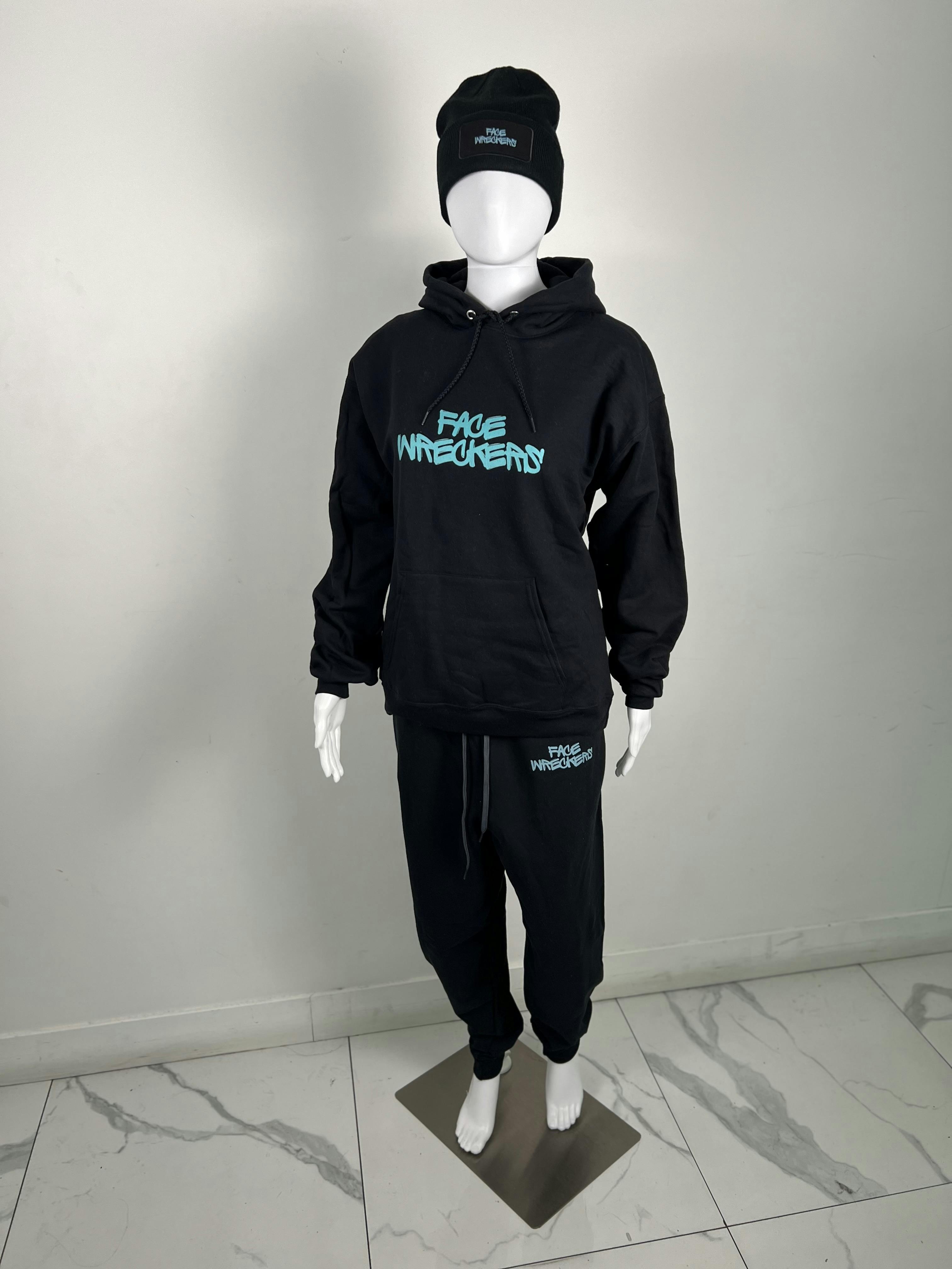 FACE WRECKERS - SWEATSHIRT - BLACK - M