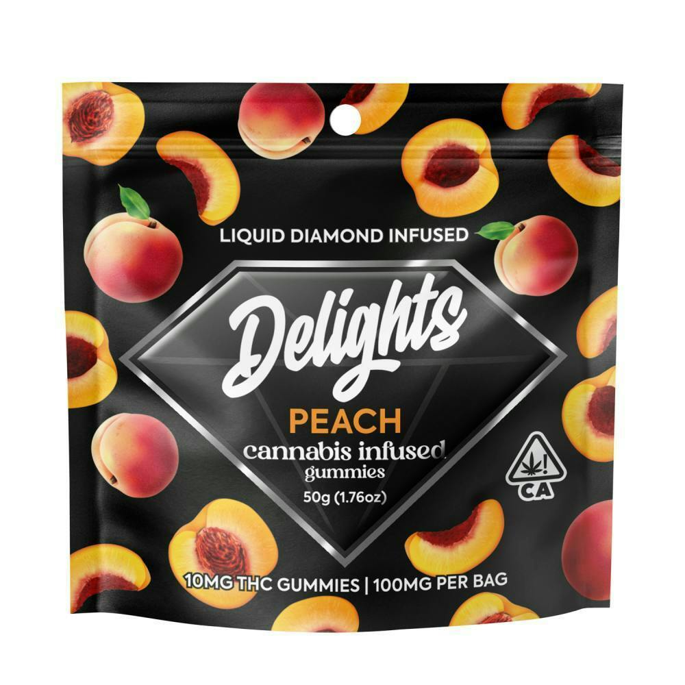Dab Daddy: PEACHES LIQUID DIAMONDS GUMMIES