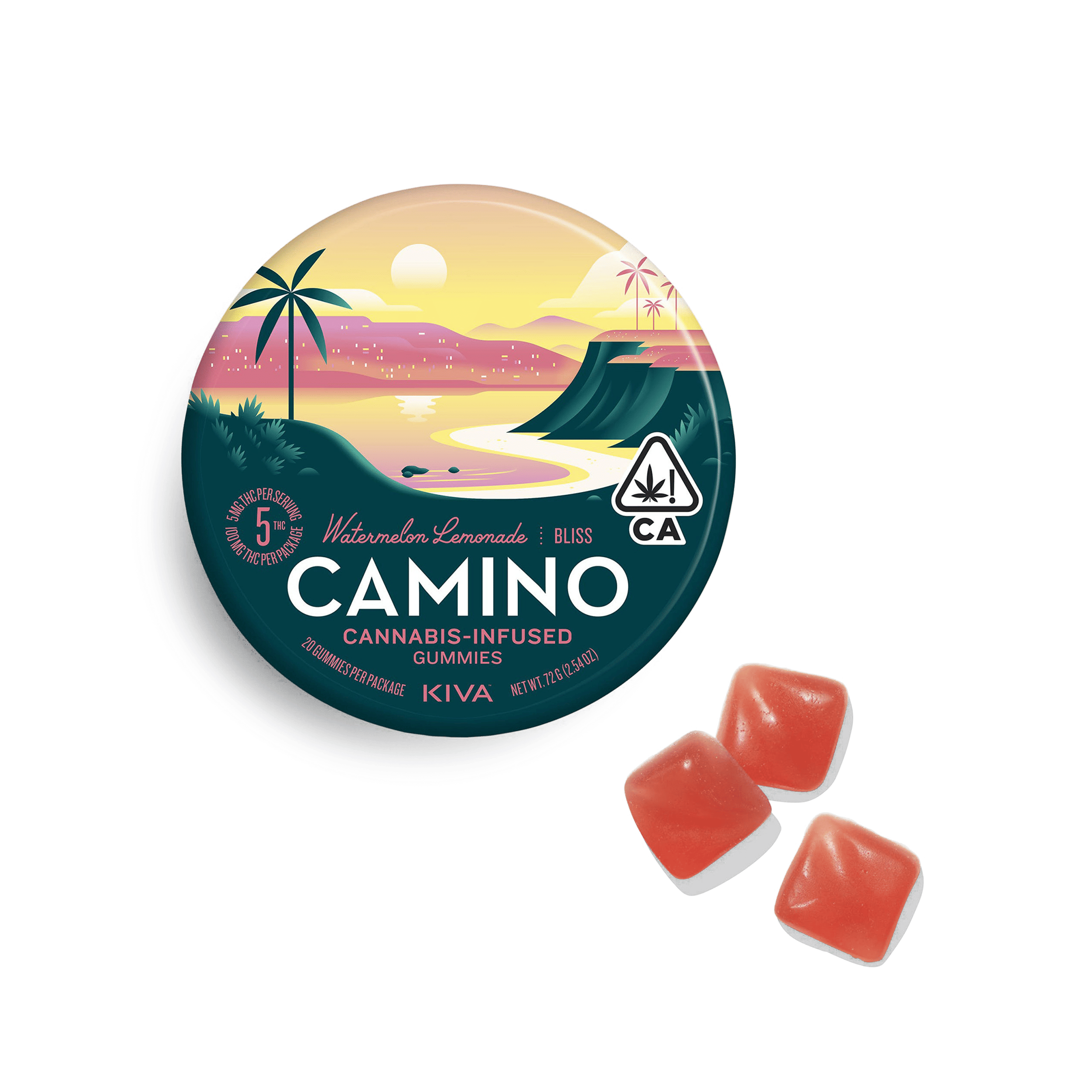 Camino Watermelon Lemonade "Bliss" Gummies - 20 Gummies