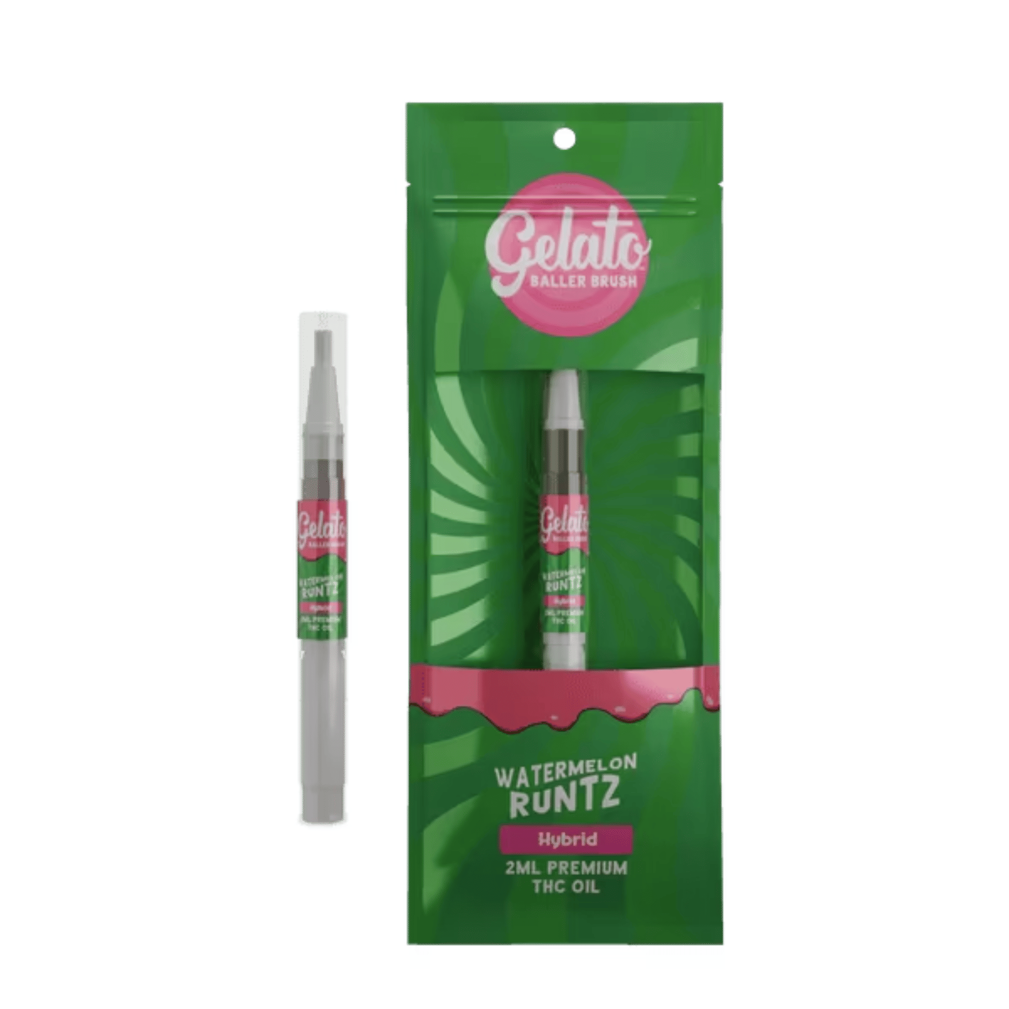 Gelato - Watermelon Runtz - Baller Brush - 2g Oil Brush