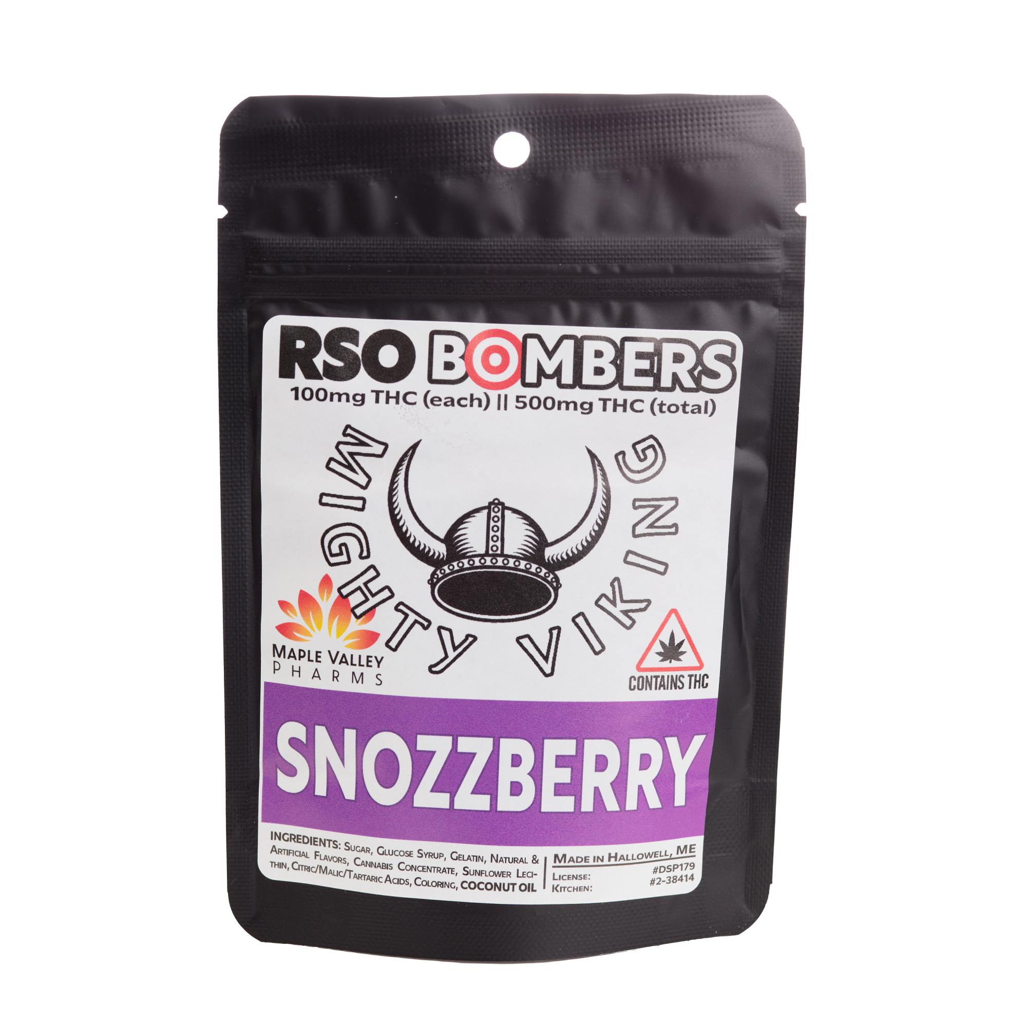 500mg RSO Snozzberry Bomber