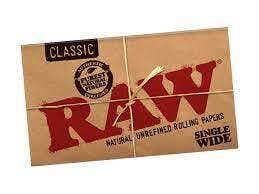 Raw single wide rolling papers big