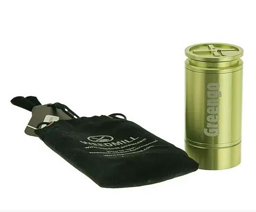 Weedmill Aluminium Grinder 2 Parts Green Lime