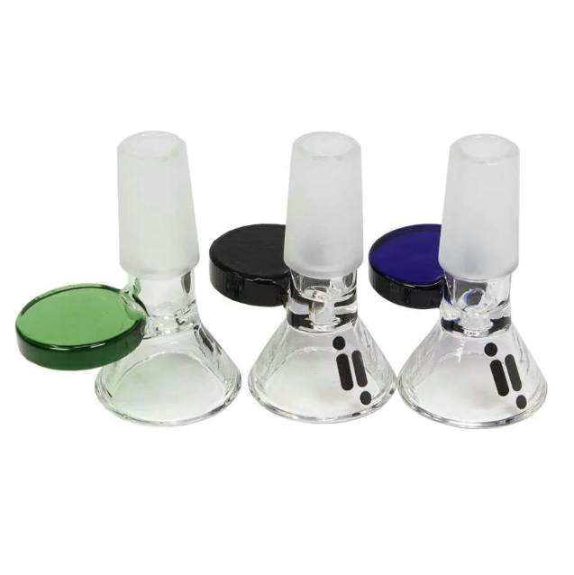 14mm Glass Bowl with Round Handle Assorted Colors