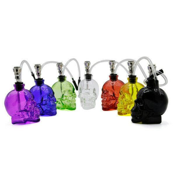 Skull Mini Hookah with Screen Inside Assorted Colors