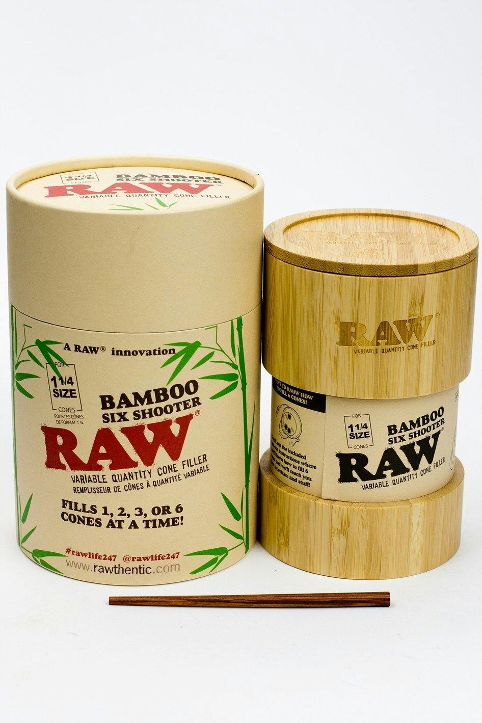 RAW Bamboo Six Shooter for 1 1/4 Size