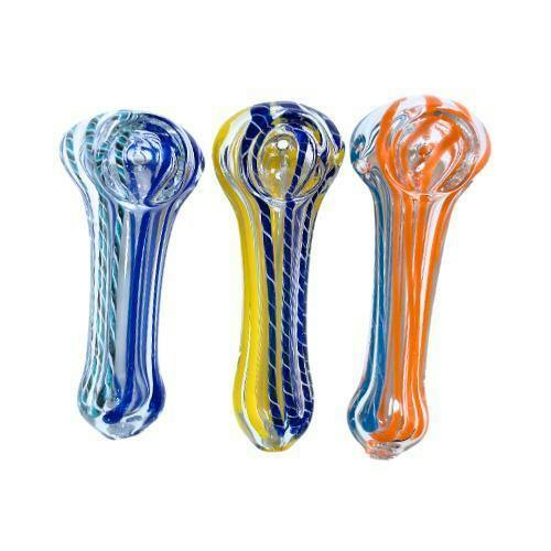 3" Peanut Linear CL Glass Hand Pipe
