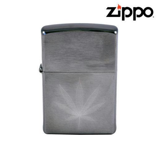 ZIPPO LIGHTER – BRUSHED CHROME LEAF