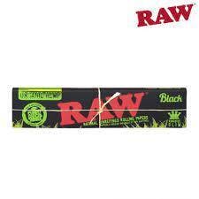 Raw Organic Hemp Black King Slim Rolling Papers