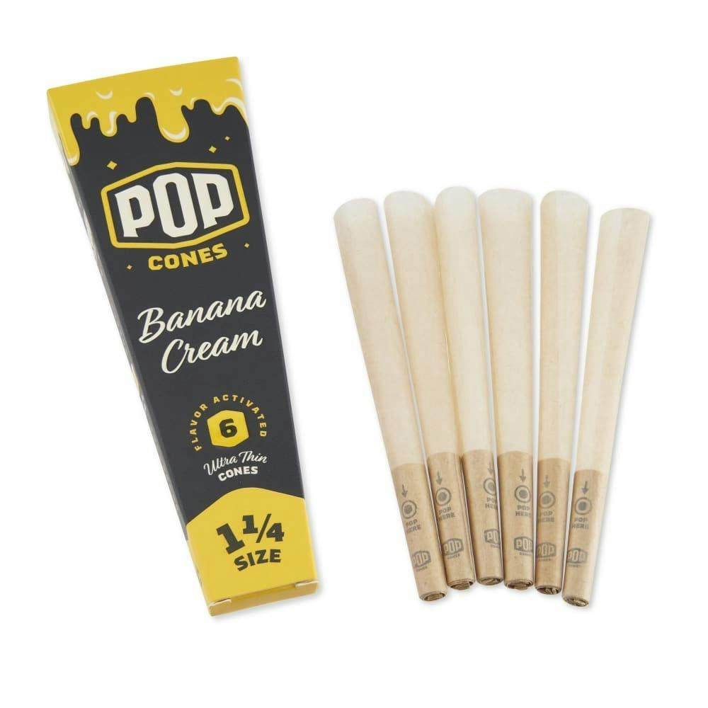 POP Cones Banana Cream 1 1/4 (Pack of 6)