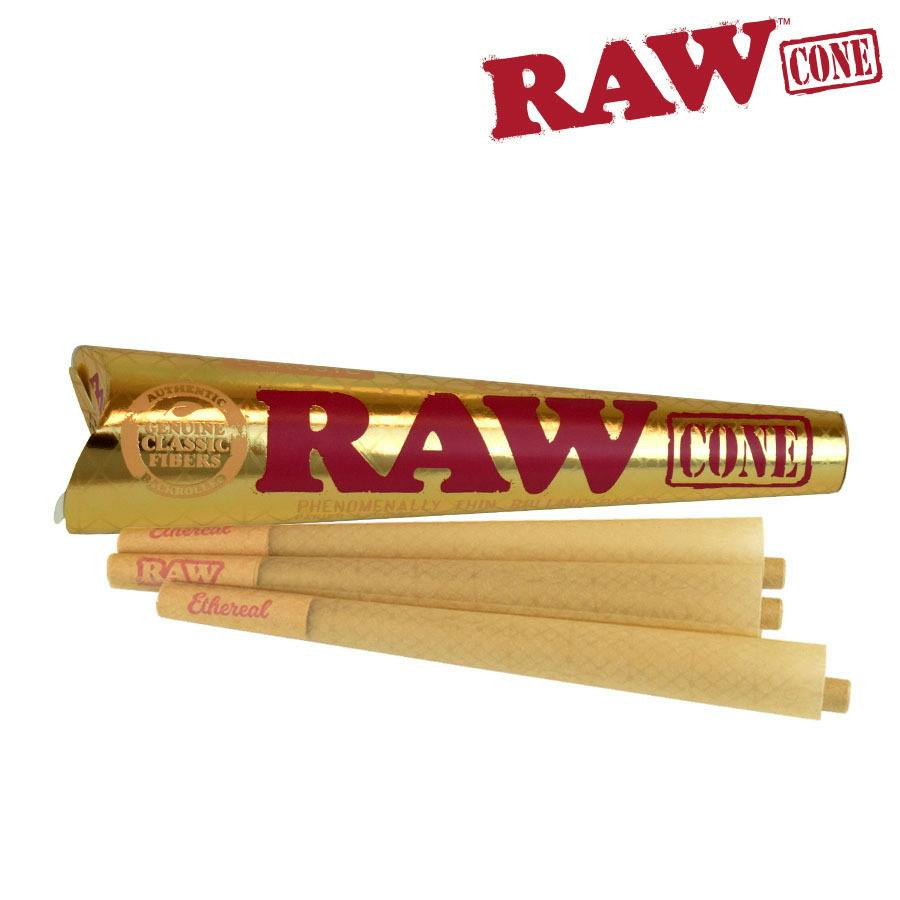 RAW Ethereal Pre-Rolled Cones King Size, Pack/3