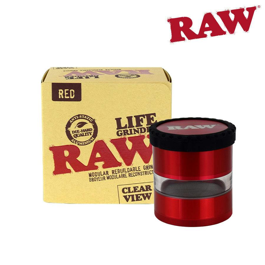RAW LIFE GRINDER CLEAR BODY- RED