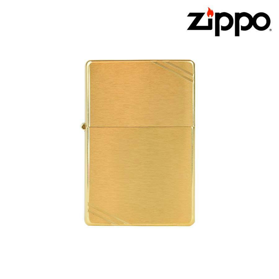 ZIPPO LIGHTER - GOLD VINTAGE BRUSHED