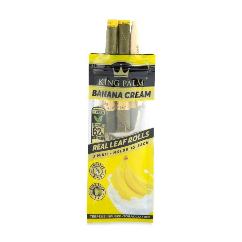 King Palm Mini Pre-Roll Pouch - Banana Cream- 2 Per Pack